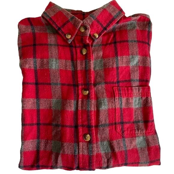 Madewell x Penfield Classic Slim Flannel warm cozy layers red plaid gray black 2 - Picture 11 of 11